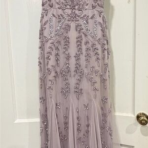 MARINA Lavender Beaded Prom Dress